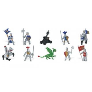 Safari LTD Speelgoed ridders en draken - speelfiguren - 12x stuks - speelgoed