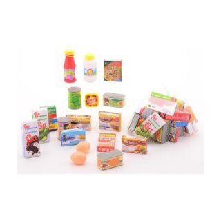 Speelgoed boodschappen - 18x - supermarkt accessoires - winkeltje spelen
