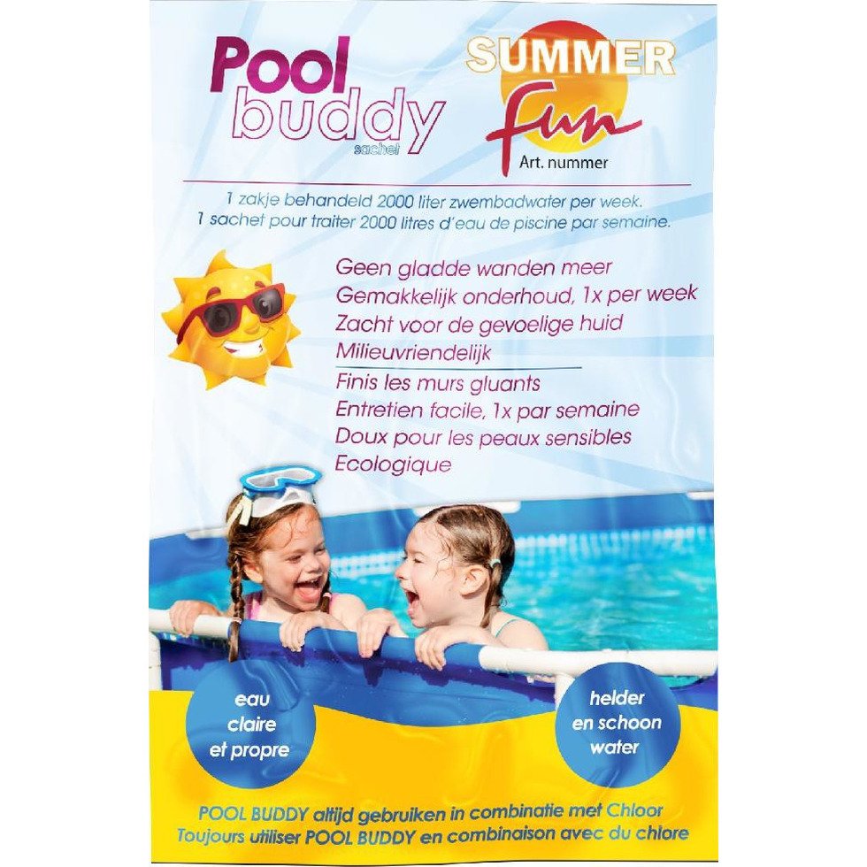 4x Sachet Pool Buddy - anti gladde zwembadwanden en bodem - Hygienisch zwembadwater