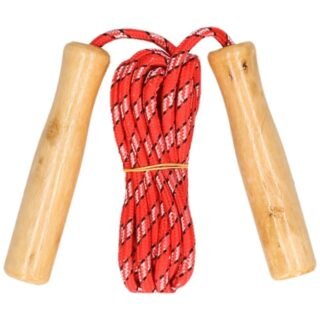 Benson Springtouw - rood - houten handvatten - 236 cm - buitenspeelgoed