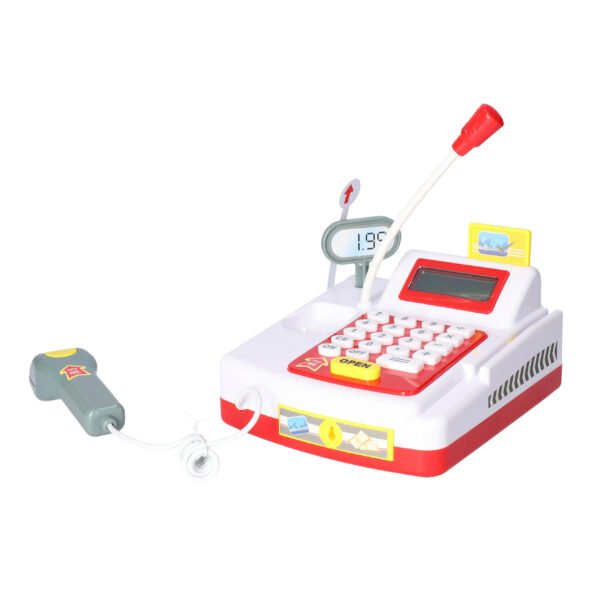Happy People Speelgoed Kassa - met rekenmachine - 9 x 9 x 7 cm - kunststof - kinderspeelgoed