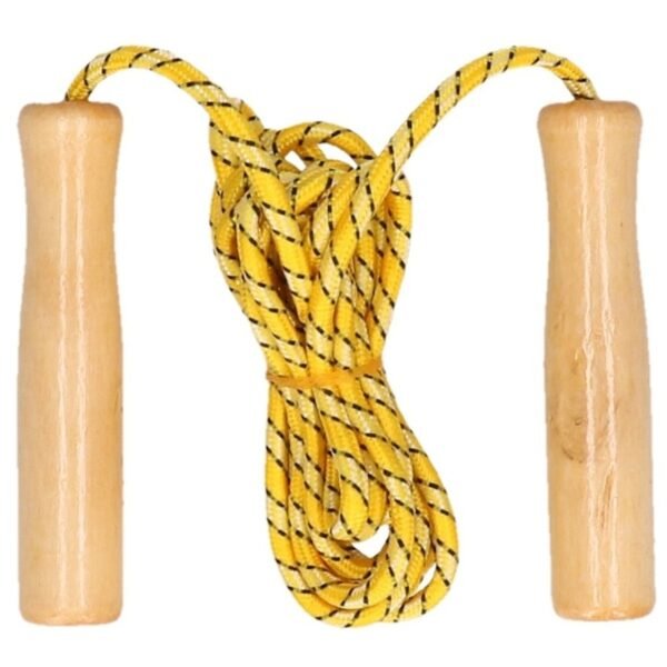 Benson Springtouw - geel - houten handvatten - 236 cm - buitenspeelgoed