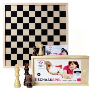 Schaakpionnen met schaakbord