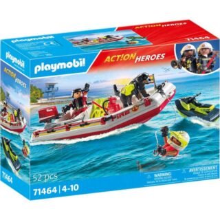 City Action - Brandweerboot met waterscooter Constructiespeelgoed