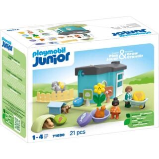 Junior - Dierenpension met voedseldispenser Constructiespeelgoed