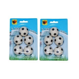 Tafelvoetbal balletjes - 10x stuks - D3 cm - mini voetballetjes