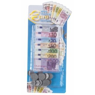 Euro speelgeld set - 90 delig - kunststof-papier - 5 x 8 cm - Speelgoedgeld - nepgeld