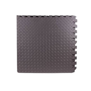 Benson Puzzelmat - 4x stuks - foam - grijs - vloertegels - 60 cm