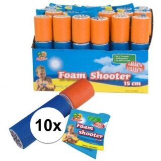 10x Foam supersoaker 15 cm