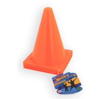 Sport/voetbal training pionnen - Set van 8x st - oranje - 20 cm - Sport - Veldsporten
