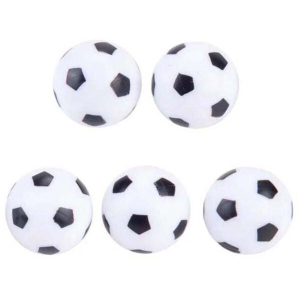 Tafelvoetbal balletjes - 5x stuks - D3 cm - mini voetballetjes