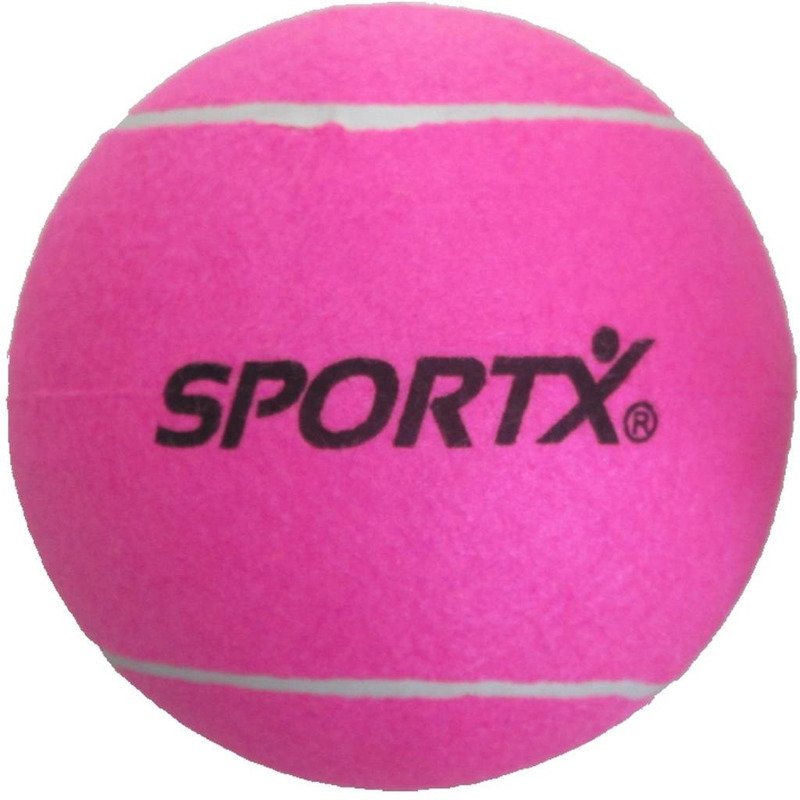 Sportx Jumbo Tennisbal - XXL - roze - 22 cm - buiten spelen - speelgoed