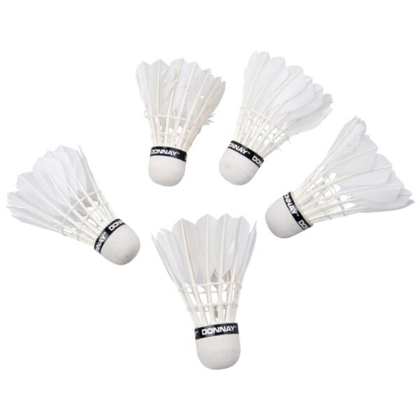 Eddy Toys Badminton Shuttles - 5x stuks - veren - wit