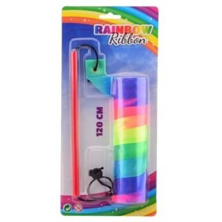 Danslint regenboog - 120 cm - Turnlint in verschillende kleuren - Gymnastiek speelgoed