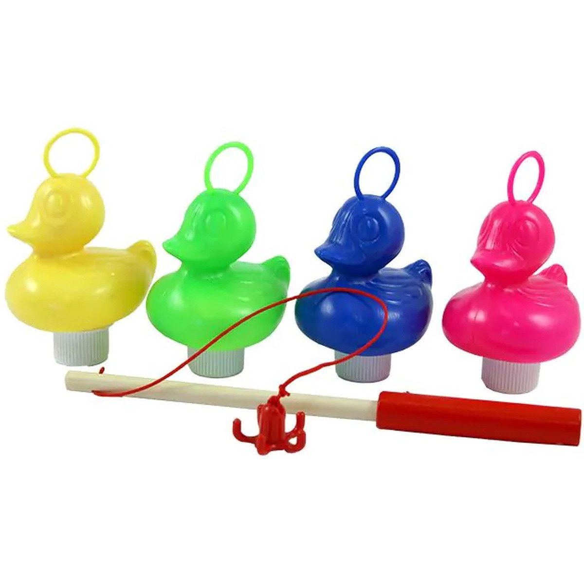 Duckiez Hengelspel/eenden vangen - kermis spel - voor kinderen - 4 eendjes en 1 hengel - hengelen