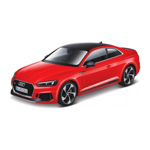 Modelauto/speelgoedauto Audi RS5 Coupe - rood - 19 cm - schaal 1:24