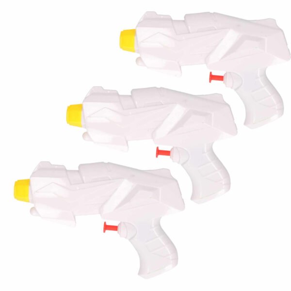 20x Mini waterpistolen/waterpistool wit van 15 cm kinderspeelgoed