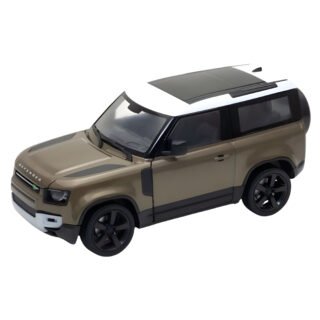 Welly Modelauto / speelgoedauto - Land Rover Defender 2020 - bruin - 8 x 8 x 18 cm - schaalmodel