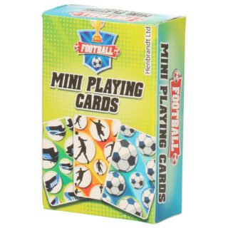 Mini Speelkaarten - voetbal thema - 6 x 4 cm - karton - incl doosje