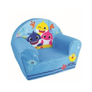 Baby Shark fauteuil - stoel - voor peuters - 33 x 52 x 42 cm - kinderfauteuil - kinderstoel