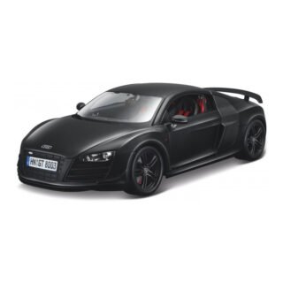 Modelauto/speelgoedauto Audi R8 GT - zwart - 24 cm - schaal 1:18