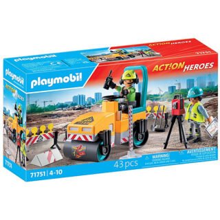 Action Heroes - Wegenbouwplaats Constructiespeelgoed