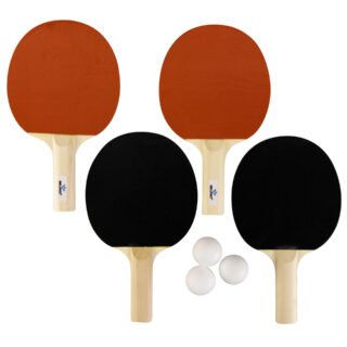 Tafeltennis set - 3 ballen / 4 batjes - pingpong - Voor Binnen en Buiten