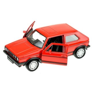 Welly Speelgoed Volkswagen Golf 1 GTI - rood - die-cast metaal - 13 cm