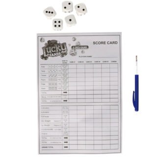 Dobbelspel?scoreblok XXL - met dobbelstenen - speelgoed