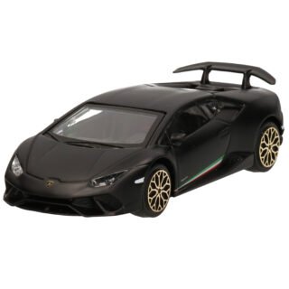 Modelauto/speelgoedauto Lamborghini Huracan Performante - zwart - 10 cm - schaal 1:43