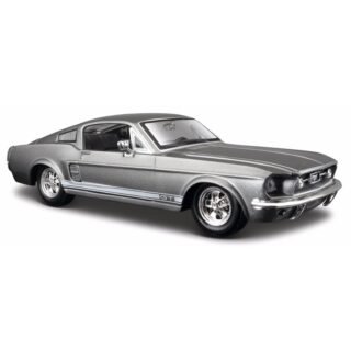 Modelauto - Ford - GT500 Shelby 1967 - grijs - schaal 1:24 - speelgoedauto