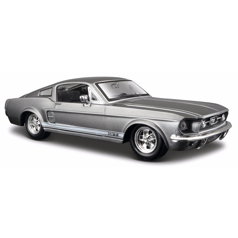 Modelauto - Ford - GT500 Shelby 1967 - grijs - schaal 1:24 - speelgoedauto