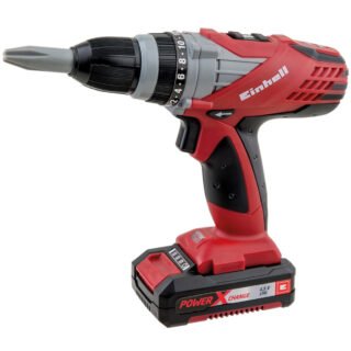 Speelgoed boormachine - rood - 22 cm - boorschroevendraaier - gereedschap