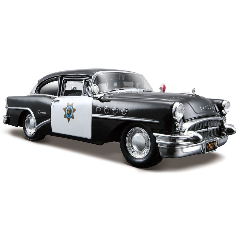 Modelauto Buick Century - politieauto - 1955 - schaal 1:24 - schaalmodel auto