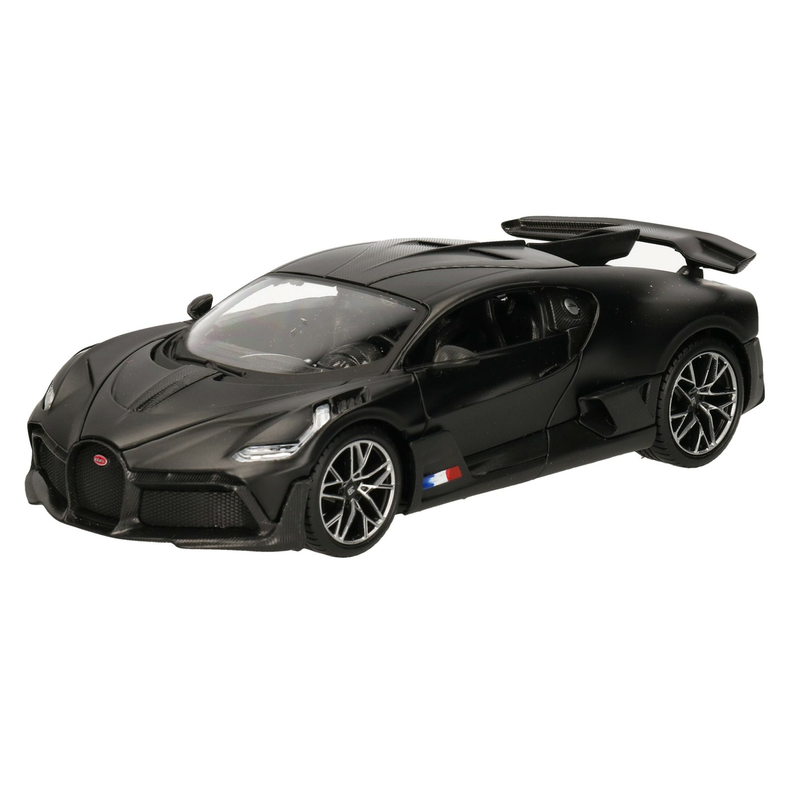 Modelauto/speelgoedauto Bugatti Divo Special Edition - zwart - 19 cm - schaal 1:24
