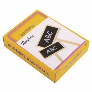 Schoolbord krijtjes in het wit - 24x stuks - Hobby/kantoor/speelgoed - schoolbordkrijt