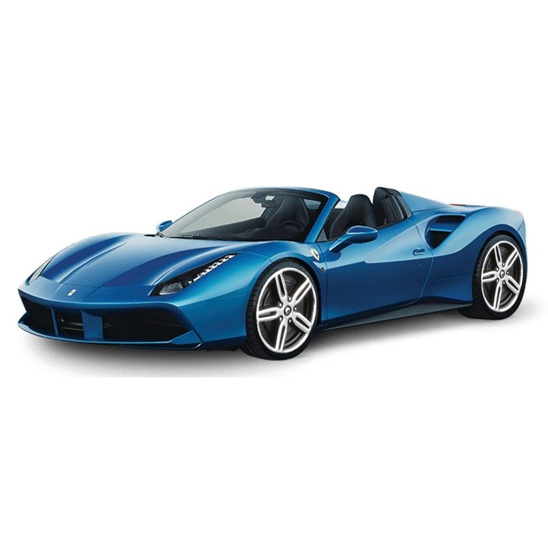 Modelauto Ferrari 488 Spider - blauw- 2016 - schaal 1:43 - schaalmodel auto