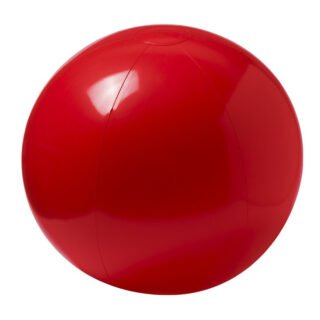 Strandbal - rood - D40 cm - extra groot - opblaasbaar - zwembad speelgoed