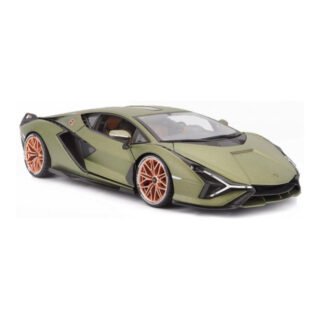 Modelauto/speelgoedauto Lamborghini Sian - groen - 21 cm - schaal 1:24