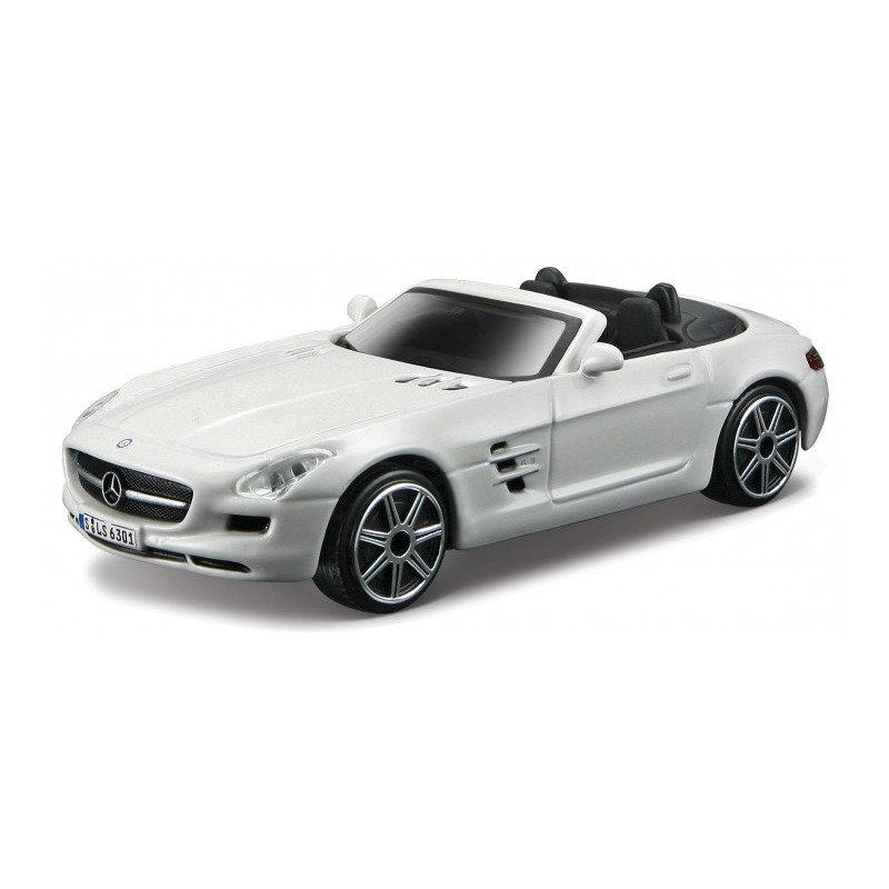 Modelauto Mercedes-Benz - SLS AMG - wit - schaal 1:43 - 11 x 4 x 3 cm - schaalmodel auto