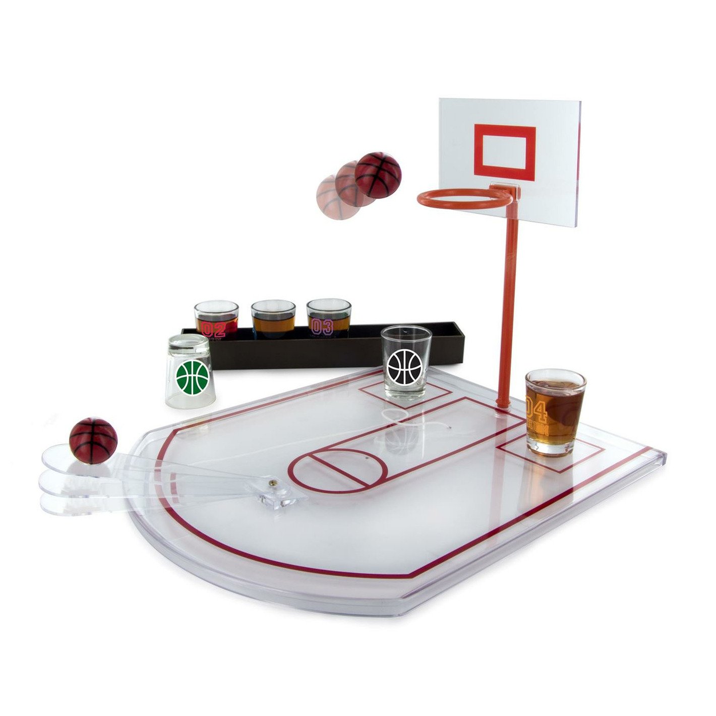 Drankspel/drinkspel - shotjes Basketball - bordspel - feestartikelen - cadeau