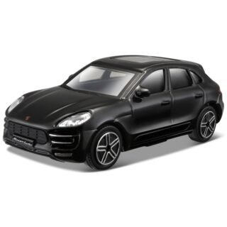 Modelauto/speelgoedauto Porsche Macan SUV - zwart - 10 cm - schaal 1:43