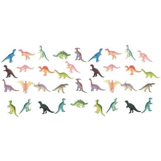 Dinosaurussen speelgoed figuren - set 36x - van 6 cm - Speelgoed dino dieren
