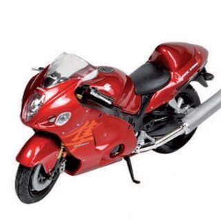 Modelmotor Suzuki - rood - schaal 1:18 - 11 cm - Motor / speelgoed