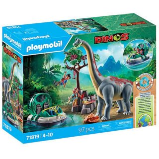 Playm. Brachiosaurus-Begegnung mit Luftk Constructiespeelgoed