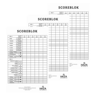Sigel scoreblok Yahtzee 250 vellen - 3x - Dobbelspellen - Familiespelletjes