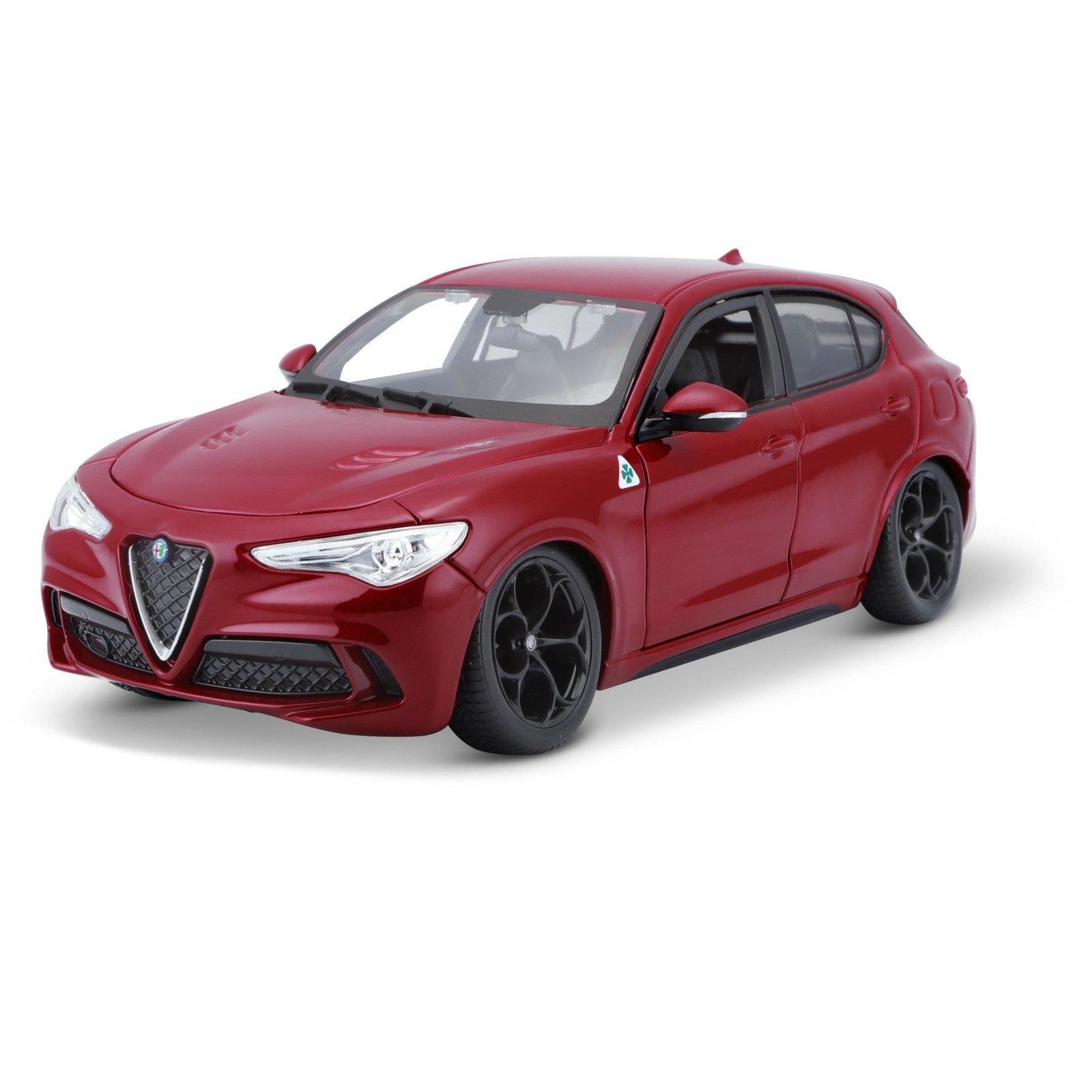 Modelauto - Alfa Romeo Stelvio - rood - metaal - schaal 1:24 - Speelgoedauto - Miniatuurauto