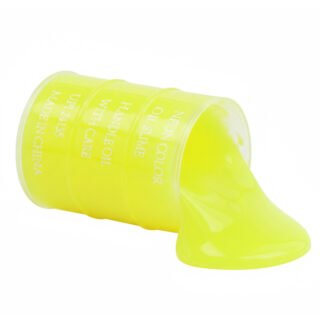 Johntoy Speelslijm - geel - 1x 150 ml - speelgoed slijm - 5,5x8 cm - horror slijm