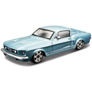 Modelauto Ford Mustang - GT 1964 - lichtblauw metallic -10 cm - schaal 1:43 - speelgoed auto