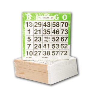 Bingokaarten - 1x blok van 500 vellen - nummers 1-75 - bingoblok - 10 x 10 cm